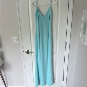Clearance - Katie May Blue Spaghetti Strap Slip Maxi Dress from Revolve